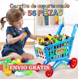 Carrito Supermercado 56 Piezas